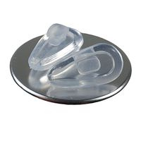 GMS Optical Air Bag Push-in Silicone Nose Pads for Glasses, Sunglasses, and Eye Wear - 13mm (2 Pair)