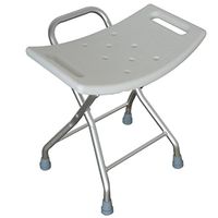 Shower Stool Height Adjustable Foldable Non-slip Aluminium Bath / Shower Chair