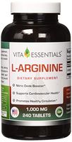 Vita Essentials L-arginine 1000 Mg Tablets, 240 Count