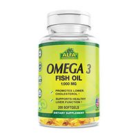 Alfa Vitmains Omega 3 1000 Mg Softels, 200 Count