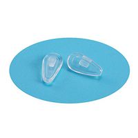 3 Pairs Air Bag Style Silicone Anti-Slip Soft Eyeglasses Nose Pads, Snap-in 15mm. Pack of