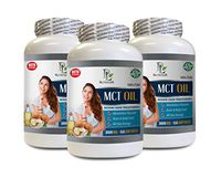 Appetite suppressant Energy Booster - MCT Oil 3600 MG - Medium Chain TRIGLYCERIDES - 100% Pure - mct Oil Low Calorie - 3 Bottles 450 Softgels
