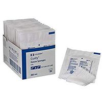 Kendall Curity Sterile Gauze Sponges, 2" x 2", Pack of 100