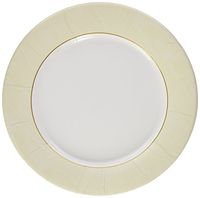 Entertaining with Caspari Moire Dinner Plates (8 Pack), Ivory