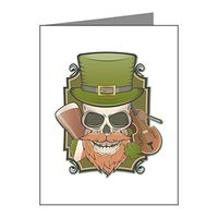 Note Cards (10 Pack) St Patricks Irish Skull