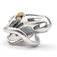 Easy to Clean Portable Belt Accessories, Comfortable Sleek Toy for Relaxing Emotions, Electric Shock Stimulation Cage HAIWEHAO (Color : Short cage, Size : 45mm snap Ring)