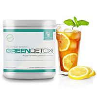 Green Detox - Superfood Drink Mix - Sugar Free, Vegan-Friendly - Over a Dozen Superfoods in Each Serving (Lemonade Ice Tea)