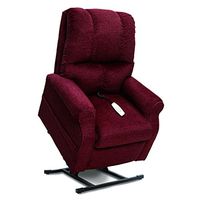 Pride L-225 Essential Collection 3-Position Full Recline Lift Chair with Inside Delivery and Setup Option (Cloud 9 Black Cherry, Inside Delivery and Setup)
