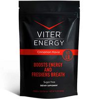 Viter Energy Caffeinated Mints - 40mg Caffeine & B-Vitamins Per Powerful Sugar Free Mint. Boost Energy, Focus & Fresh Breath. 2 Pieces Replace 1 Coffee (Cinnamon, 1/2 LB Bulk (Mints Only))