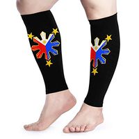 GmCslve Pinoy Filipino Flag Stars Flat Calf Compression Sleeve Leg Performance Support Shin Splint Calf Pain Relief
