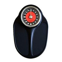 Lcxliga Mechanical Bathroom Scale-All-Steel Body Digital Medical Scales,Men and Women Lose Weight Scales Comfortable Cushioning Platform (Color : Red)