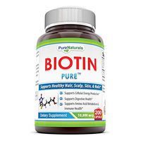 Pure Naturals Biotin Dietary Supplement - 10, 000 mcg - 200 Capsules - Supports Healthy Hair, Skin & Nails - Promotes Cell Rejuvenation and Energy Production. *