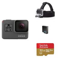 GoPro HERO5 Black w/ Head Strap, Battery and Memory Card
