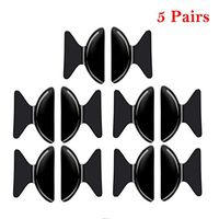AKOAK 5 Pairs Black Nose Pads 1.8mm Non-Slip Silicone Nose Pad Cushions for Eyeglasses