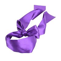 JISEN Silky Satin Eye Mask Cover Band Sleeping Blindfold Purple