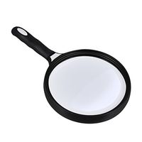 Large Portable 2.5X Magnifer 130mm Handheld Magnifying Glass for Reading Newspaper,Magazine,Map,Science Class,Hobby, Jewelry,Inspects,Rocks,Low Vision,Kids Party Favor