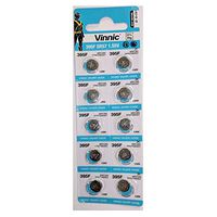 Vinnic 395F Silver Oxide Coin Battery (10 Pack) 1.55v 38.5mAh