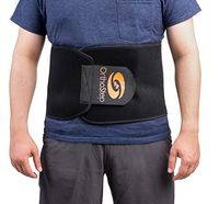 OrthoStep Black Supportive, Adjustable, and Breathable Back Brace