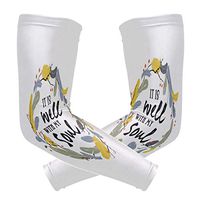 ZZKKO It's Well with My Soul Cooling Arm Sleeves Cover Uv Sun Protection for Men Women Running Golf Cycling Arm Warmer Sleeves 1 Pair