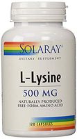 Free-Form L-Lysine 500mg Solaray 120 VegCaps
