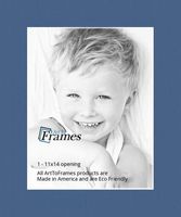 11x14 Yorktown Blue / Royal Custom Mat for Picture Frame with 7x10 opening size (Mat Only, Frame NOT Included)