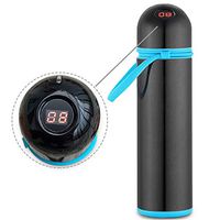 Rziioo Diabetic Insulin Vial Carrying Travel Cup Portable Diabetic Medication Cooler Organizer Keep Cool 24 Hours at 2℃ -8℃,Black