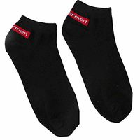Men Comfortable Cotton Low Cut Ankle Socks Casual Running Sport Lightweight No Show Socks (Black)