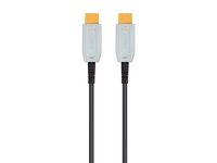 Monoprice HDR High Speed Cable - 200 feet - Black | for HDMI-Enabled Devices - 4K @ 60Hz, HDR, 18Gbps, Fiber Optic, AOC, YUV 4:4:4 - SlimRun AV Series