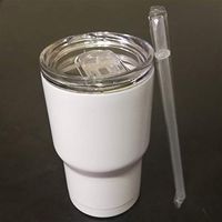 ZHENQ Coffee accompanying Cup Teacup Stainless Steel Insulation Vacuum Double-Layer Thermos Glass Curing Treatment (Color : A)