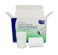 CPR Savers and First Aid Supply IMCO Multi-Packed 2 Inch x 4.1 Yards Non-Sterile Stretch Cotton Gauze Bandage Rolls for Injury, Wound, and Trauma (24)