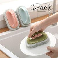 Cleaning Brush,Multipurpose Cleaning Brush Set,Ergonomic Comfortable Grip,Perfect for Kitchen and Bathroom Floors,Tiles,Wall,Shower Sink,etc.Pack of 3