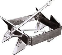 Slide Anchor - Box Anchor for Offshore Boat Anchoring, Galvanized, Large Size