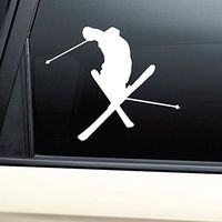 Nashville Decals Skiing Skier Ski Vinyl Decal Laptop Car Truck Bumper Window Sticker
