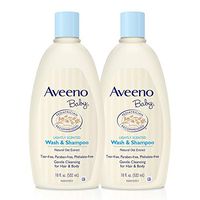 Aveeno Baby Gentle Wash & Shampoo with Natural Oat Extract, Tear-Free, 18 fl. oz, Twin Pack