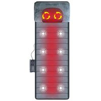 Rolli-Fit Full Body Memory Foam Massage Mat with Shiatsu Neck Massager, 8 Heating Pads, Washable Massage Pad, 12 Vibration Motors Massage Mattress Pad for Neck, Back, Waist, Legs Pain Relief