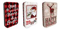 Christmas Tin Gift Card Holders - SET of 3