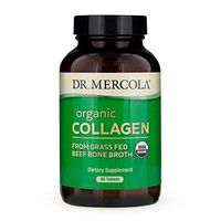Dr. Mercola, Organic Collagen from Grass Fed Beef Bone Broth Tablets, 30 Servings (90 Tablets), Non GMO, Soy Free, Gluten Free, USDA Organic
