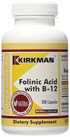 Folinic Acid w/B-12, Hypoallergenic, 200 Capsules
