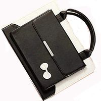 iPad 9.7 Inch Case, 2018/2017 PU Leather Cute Handbag Cover for Girls with Multi Viewing Angles Card Slots for Women Protective Cover for iPad 9.7-Inch New iPad (Black) Boens