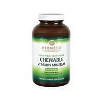 Pioneer Chewable Iron-free Vitamins & Minerals, 180-Count Bottle