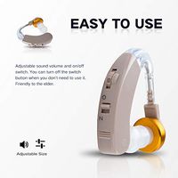 Sound Amplifier, Ear Sound Enhancer, Noise Reduction, and Comfortable to wear Enhanced Speech, Suitable for Adults, Elderly, Left and Right Ears