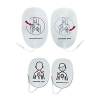 Latex Free Foam AED Practi-Trainer Replacement Pads for Adult 1 Pair and Child 1 Pair, for Training Only