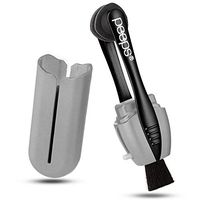 Carbon Klean Peeps Eyeglass Lens Cleaner - Efficient and Durable Carbon Microfiber Technology - Exclusively Used by NASA - 500 Uses (Electroplated Silver)