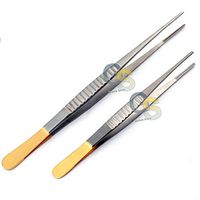 G.S 2 O.R Grade DEBAKEY Artery ATRAUMATIC Tissue Vascular Forceps 8 INCH and 9.5INCH with Gold Handle