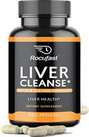 Rocufast Liver Cleanse Detox Supplement for Liver Health Support - Natural Liver Repair Formula with 23 Herbs: Milk Thistle Extract, Turmeric, Berberine, Artichoke, Zinc, Beet Root Ginger & More 60ct