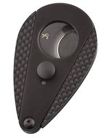 Xikar Xi3 Cigar Cutter, 54 Ring Gauge, Unique Teardrop Shape, 440 Stainless Steel with an HRC of 57, Titanium Black