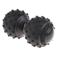 Particle Peanut Double Lacrosse Massage Ball for Deep Tissue Trigger Point Muscle Sore Tense Plantar Fasciitis Mobility - Black