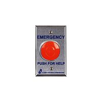 ALARM CONTROLS PBM-1-4-L2 MOMENTARY PANIC BUTTON 1 N/O 1 N/C RED PLATE
