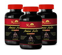 Muscle Mass Supplements for Men - Amino ACIDS 1000MG - TOP Amino ACIDS - l-theanine Supplement - 3 Bottles 300 Capsules