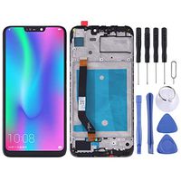 JUNXI Phone case Phone Cover LCD Screen and Digitizer Full Assembly with Frame for Huawei Honor 8C(Black) (Color : Black)